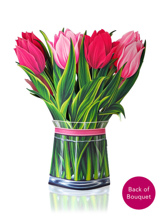 PINK TULIPS POP-UP FLOWER BOUQUET