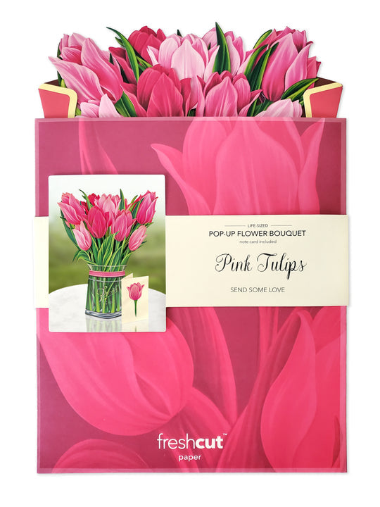 PINK TULIPS POP-UP FLOWER BOUQUET