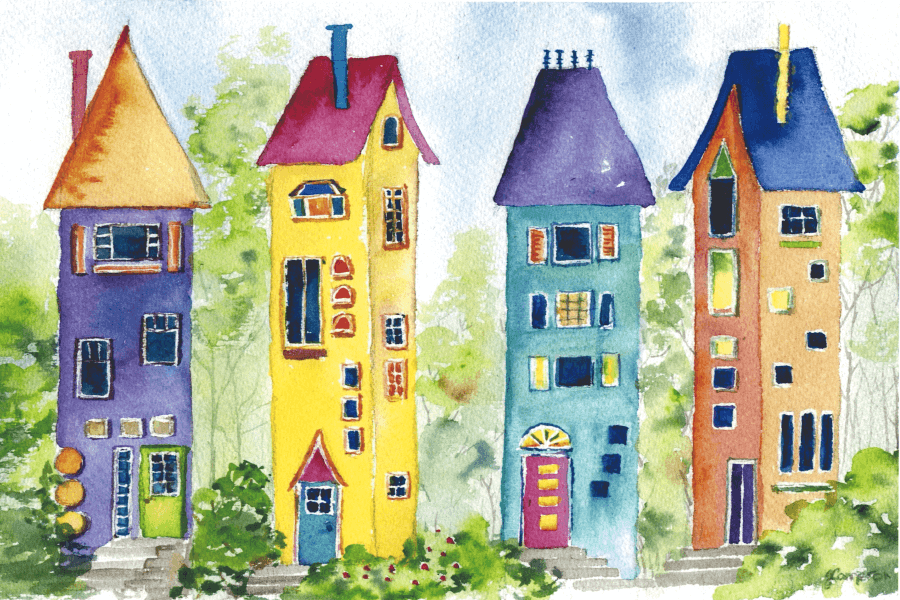 Gnome Homes Mini Jigsaw Puzzle