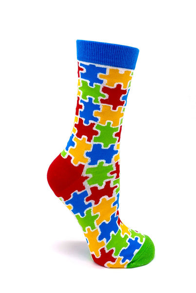 AUTISM AWARENESS PUZZLE SOCKS