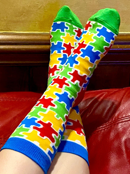 AUTISM AWARENESS PUZZLE SOCKS