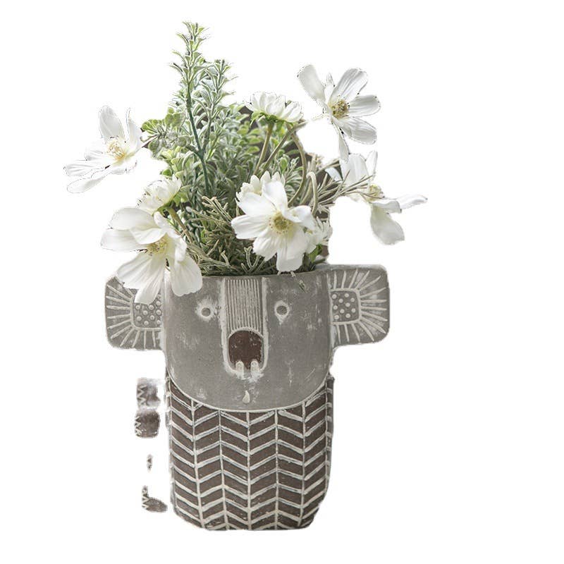 Cement Koala Planter