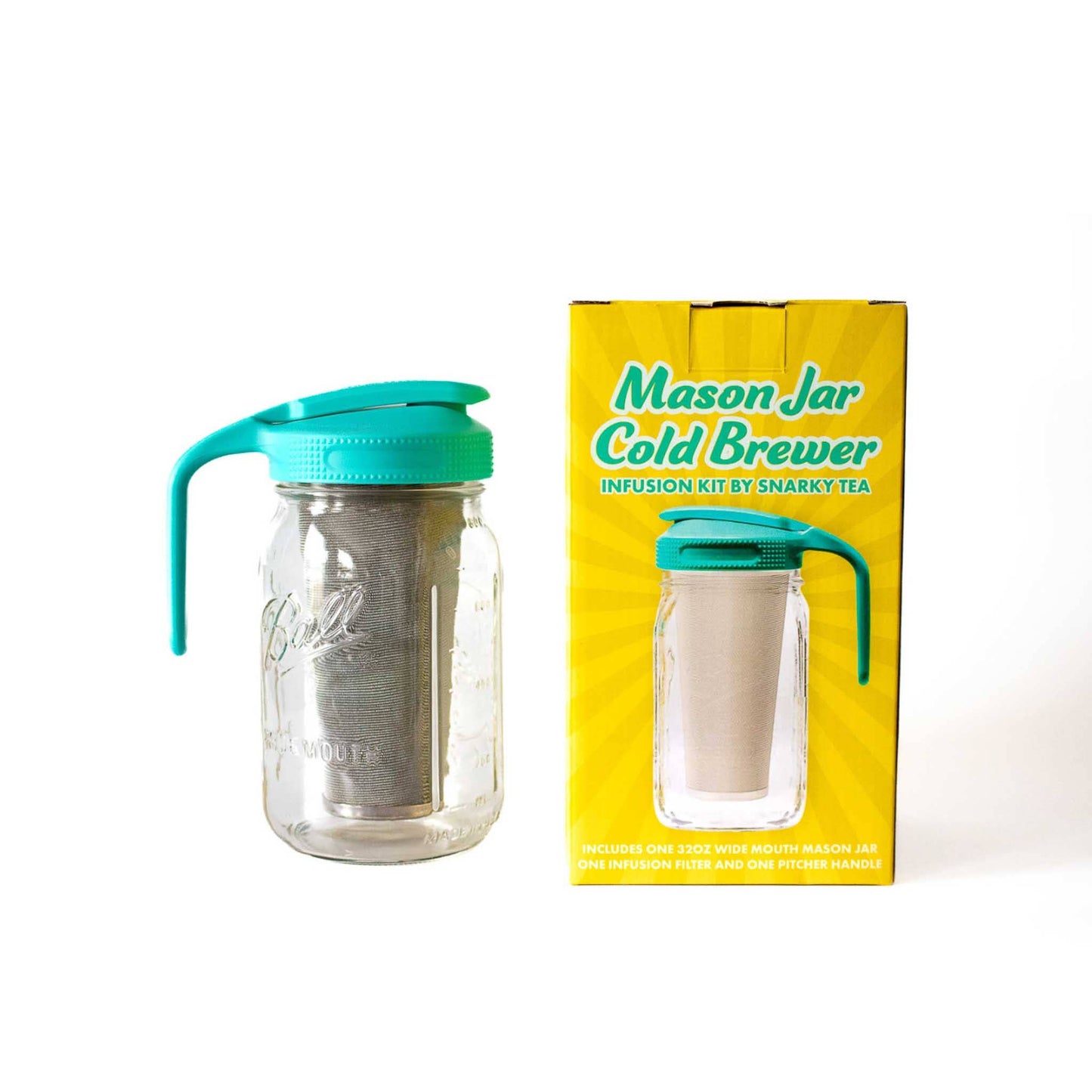 Mason Jar Cold Brewing Kit: 64 oz