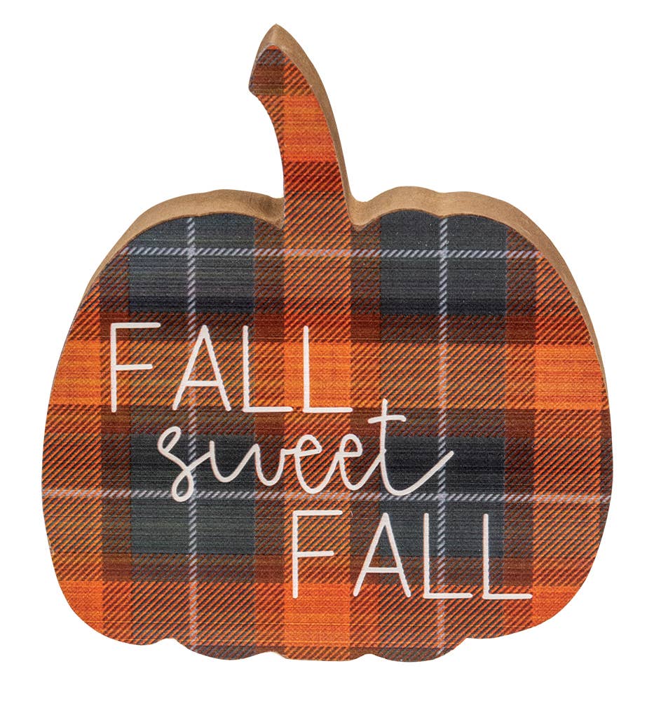 Fall Sweet Fall Plaid Pumpkin