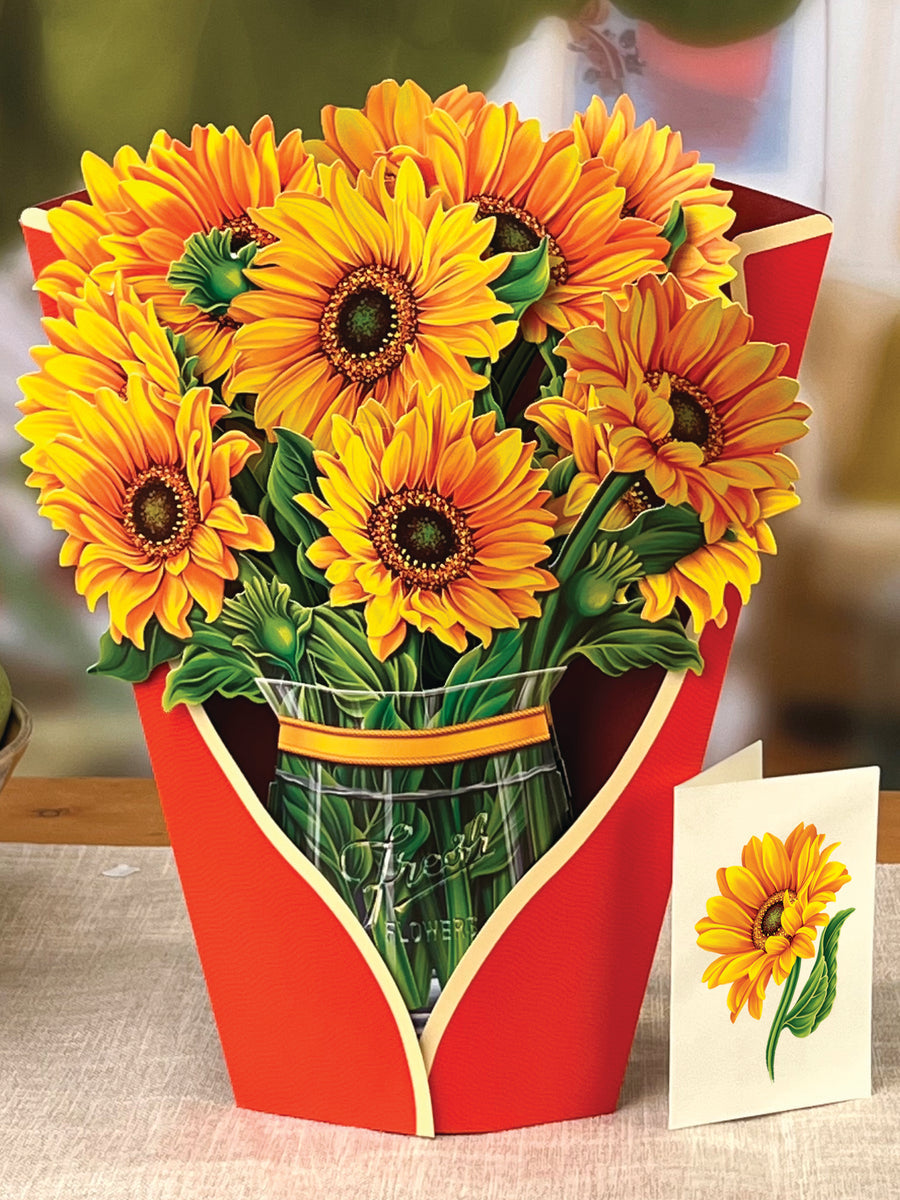 SUNFLOWERS POP-UP FLOWER BOUQUET