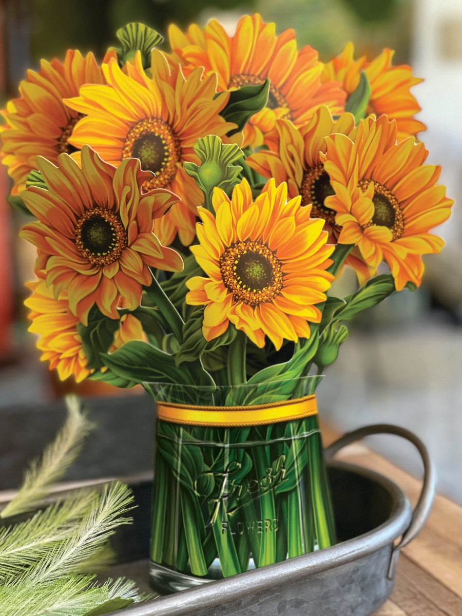 SUNFLOWERS POP-UP FLOWER BOUQUET