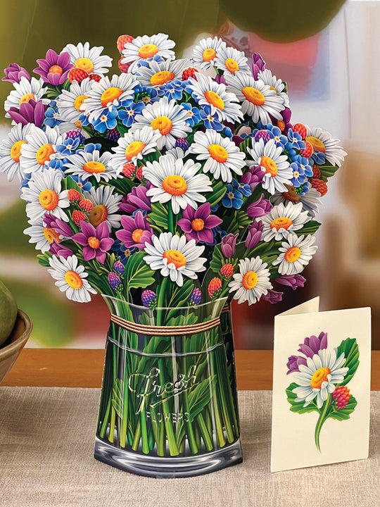 FIELD OF DAISIES POP-UP FLOWER BOUQUET