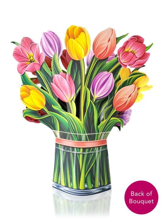 FESTIVE TULIPS POP-UP FLOWER BOUQUET