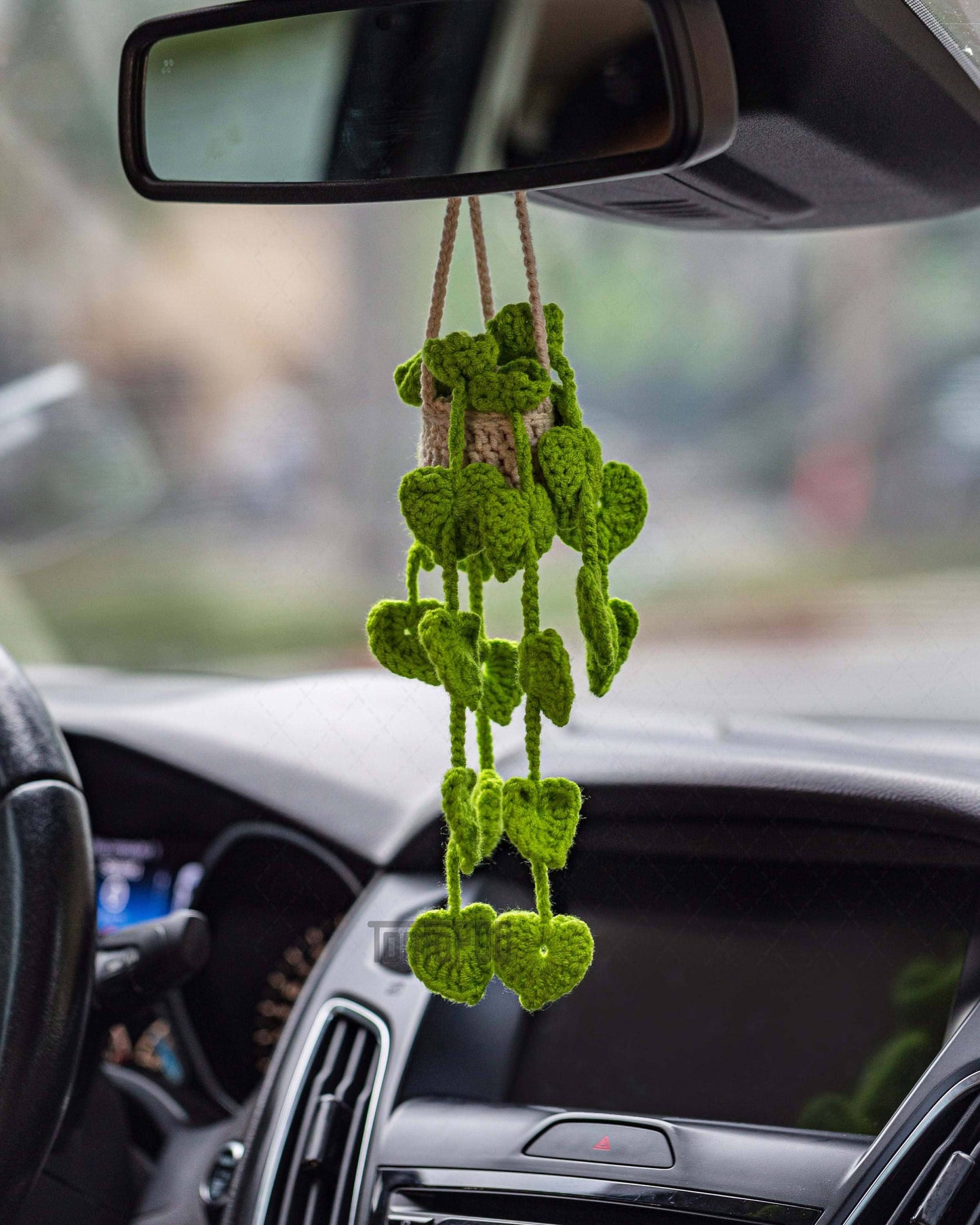 Crochet Car Plant Hanging Accessories, Car Interior Decor