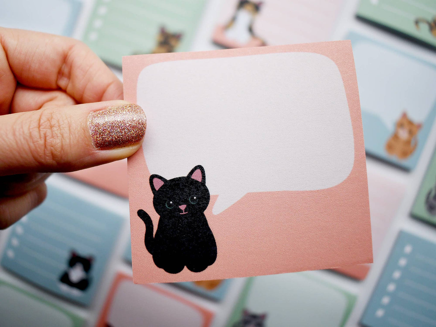 BLACK CAT STICKY NOTES