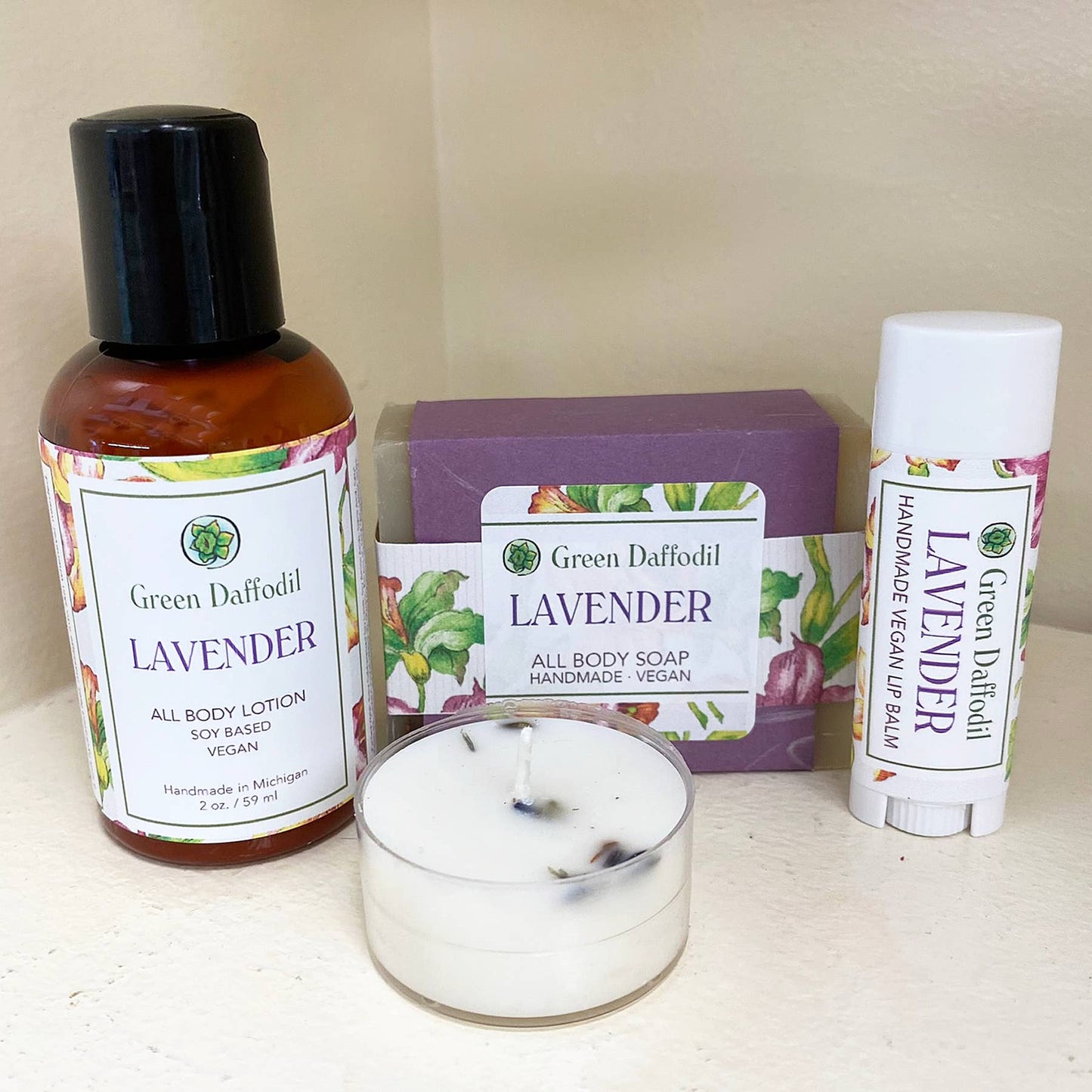 Lavender Organdy Quartet Gift Set - Essential Oil