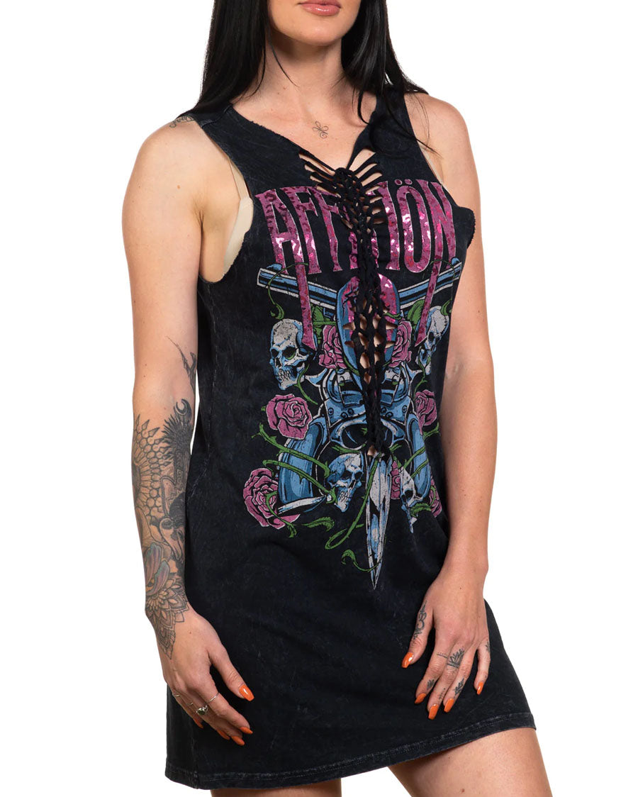 KILLER HEART SHORT TANK SHIRT DRESS