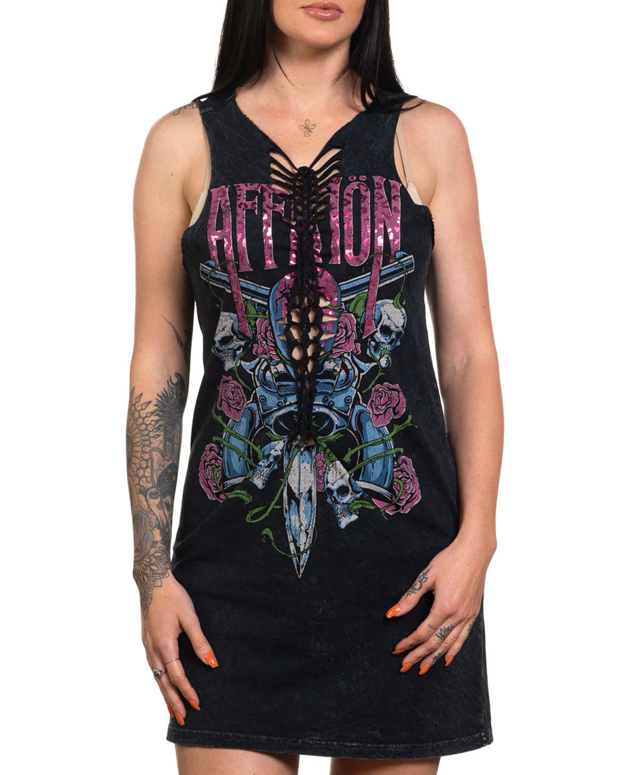 KILLER HEART SHORT TANK SHIRT DRESS