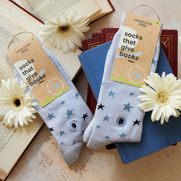 SOCKS THAT GIVE BOOKS