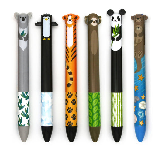 TWICE AS NICE CUTE CREATURES 2 COLOR CLICK PEN