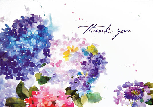 Hydrangeas Thank You Notes Cards