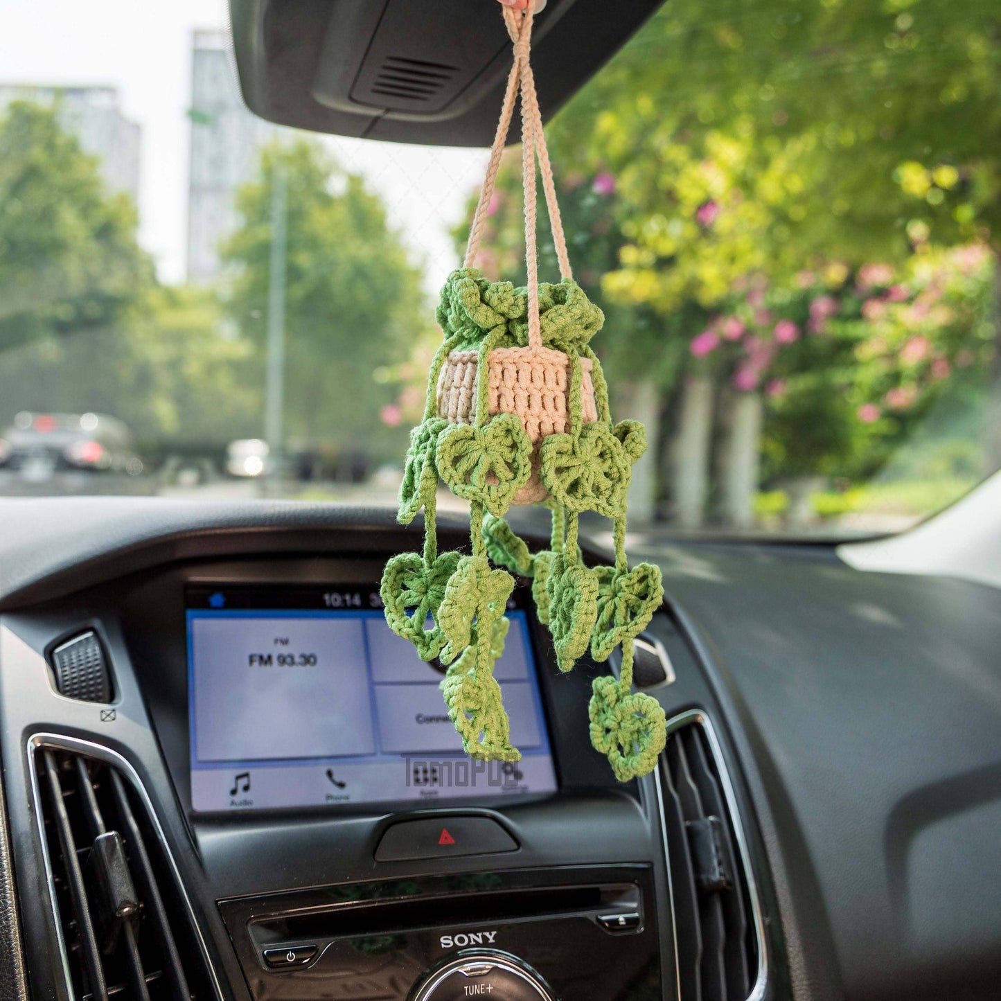 Crochet Car Plant Hanging Accessories, Car Interior Decor