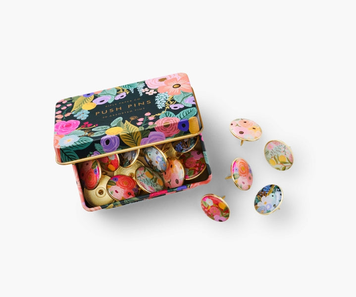 GARDEN PARTY PUSH PINS SET