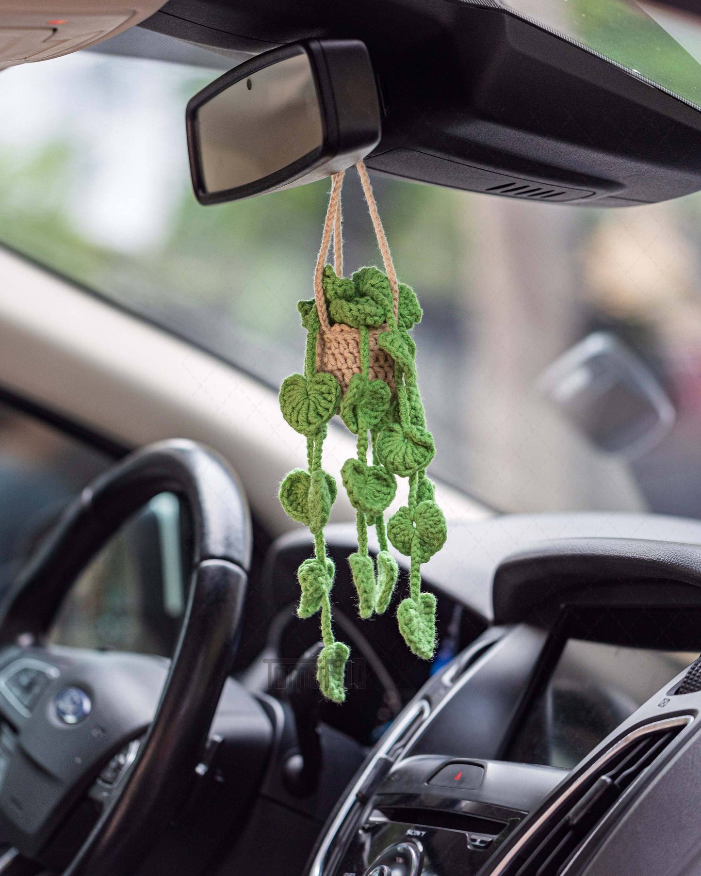 Crochet Car Plant Hanging Accessories, Car Interior Decor