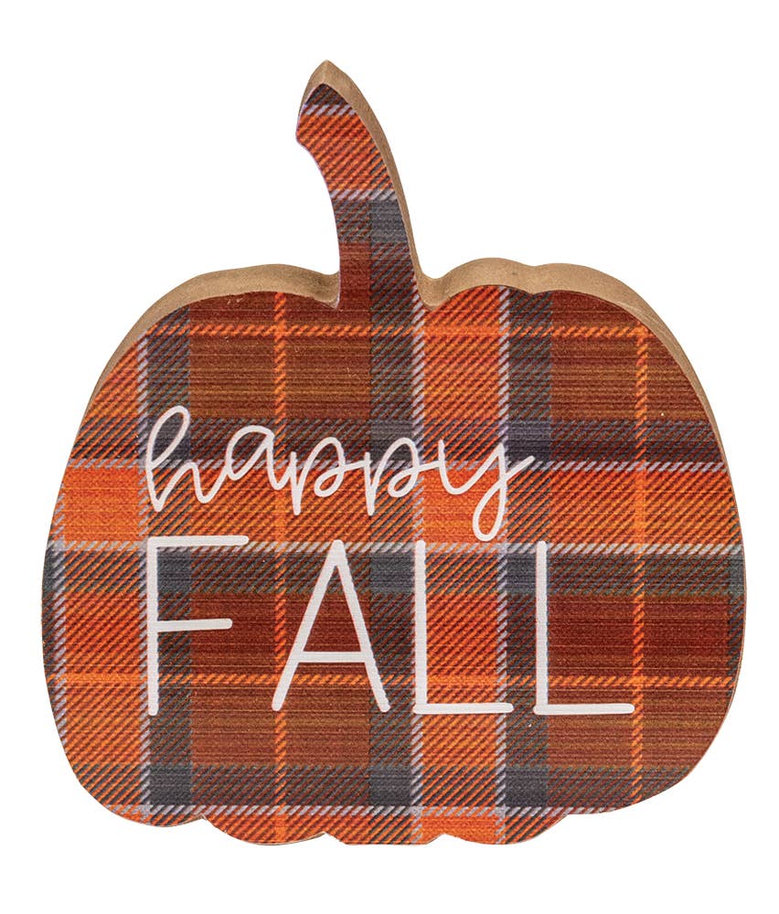 Fall Sweet Fall Plaid Pumpkin