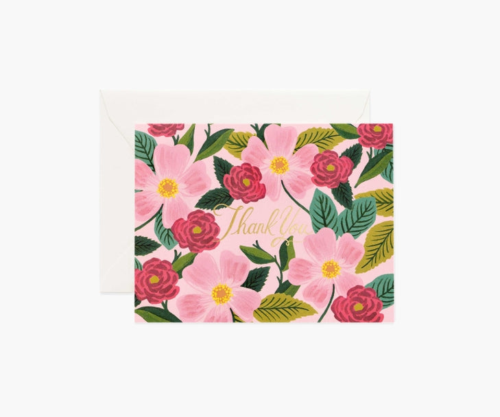 ROSE GARDEN, THANK YOU CARD BOXED SET OF 8