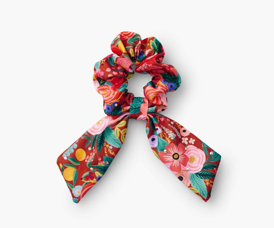 GARDEN PARTY RUST EMBELLISHED SCRUNCHIE