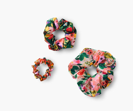 GARDEN PARTY SCRUNCHIE SET OF 3