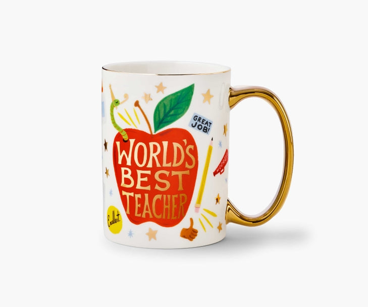 WORLD'S BEST TEACHER PORCELAIN MUG