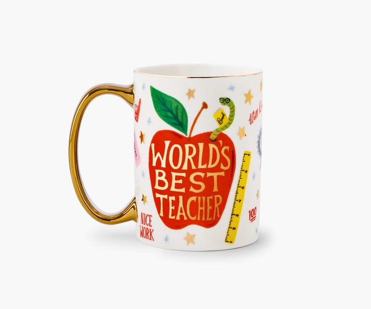 WORLD'S BEST TEACHER PORCELAIN MUG