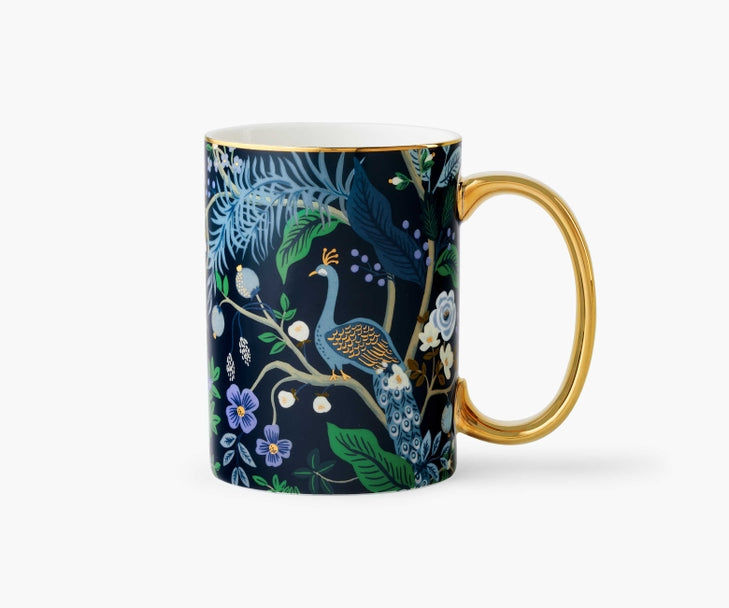 PEACOCK PORCELAIN MUG