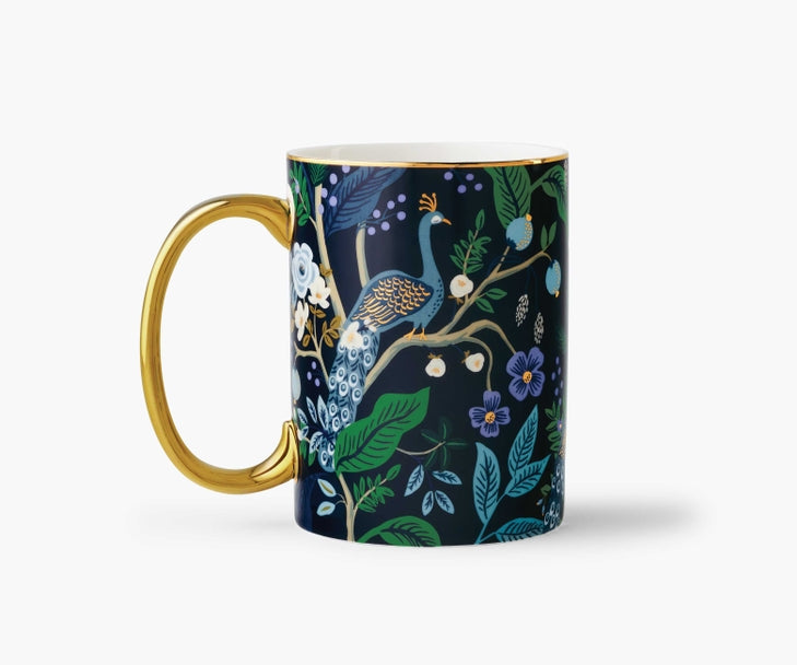 PEACOCK PORCELAIN MUG