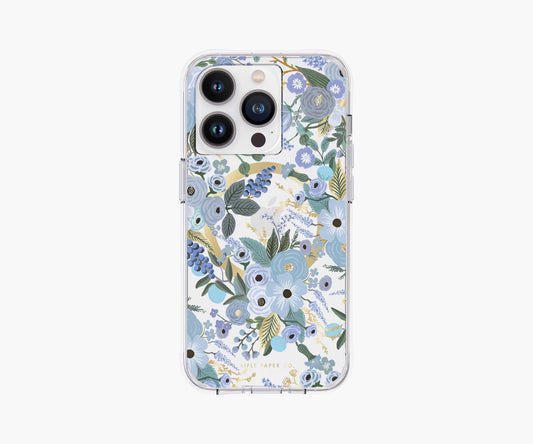 iPHONE CASE GARDEN PARTY BLUE - 14 PRO MAX MAGSAFE