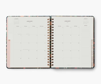 2024 PEACOCK 17-MONTH HARDCOVER SPIRAL PLANNER