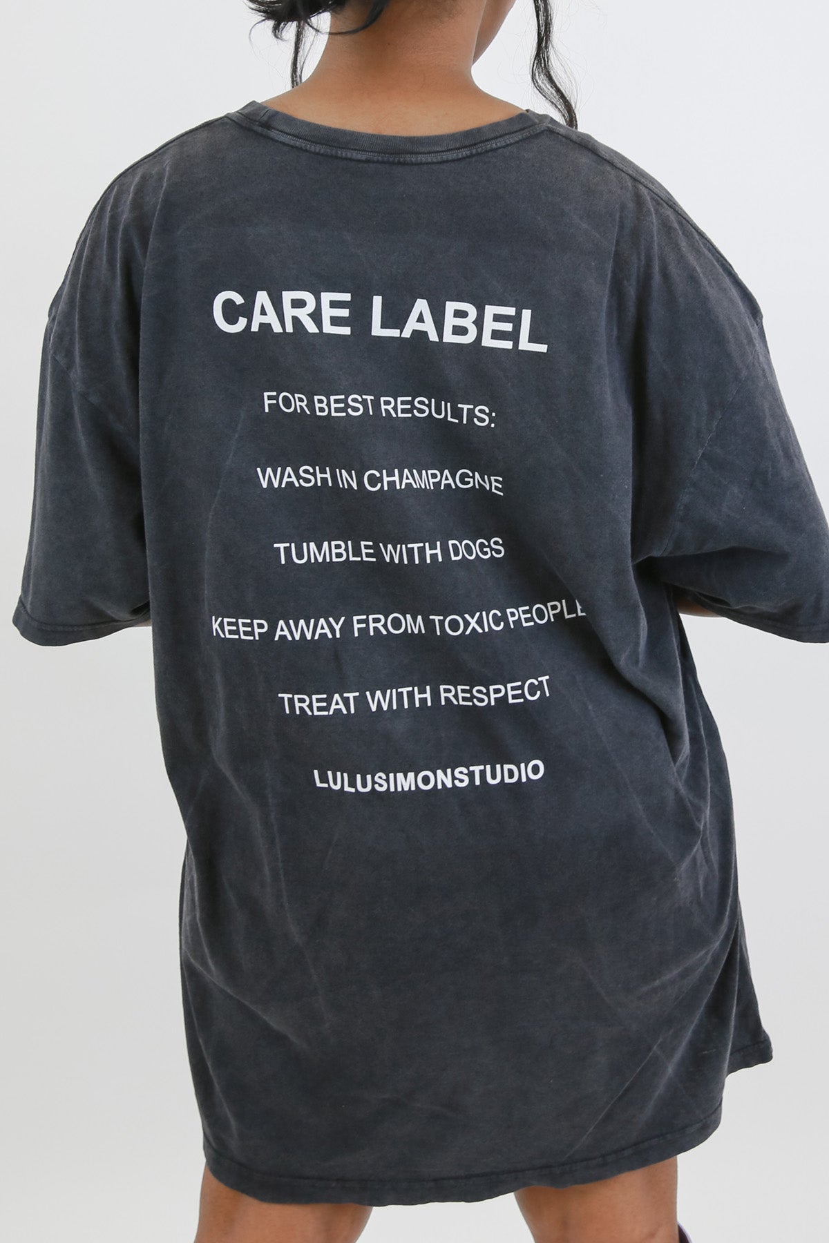 Self Care Label Oversized T-Shirt