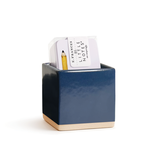 Little Notes® Ceramic Holder | Midnight with Matching Gift Box