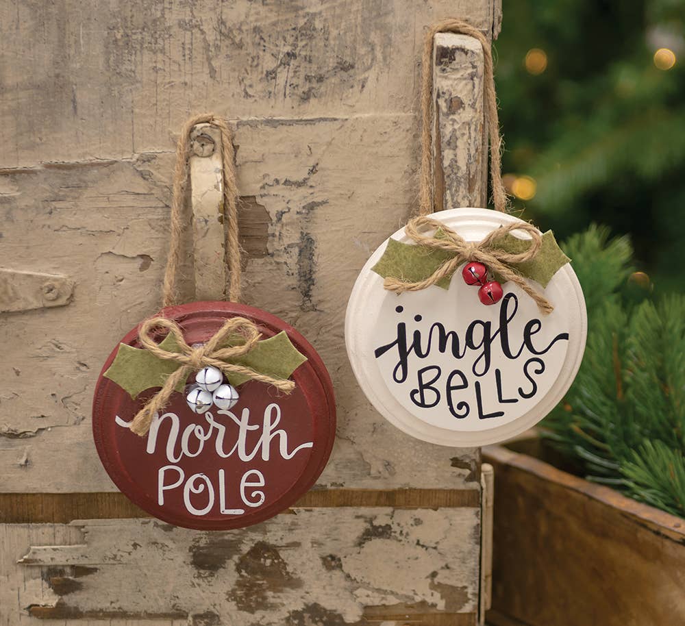 North Pole Jingle Bell Chrismas Ornament