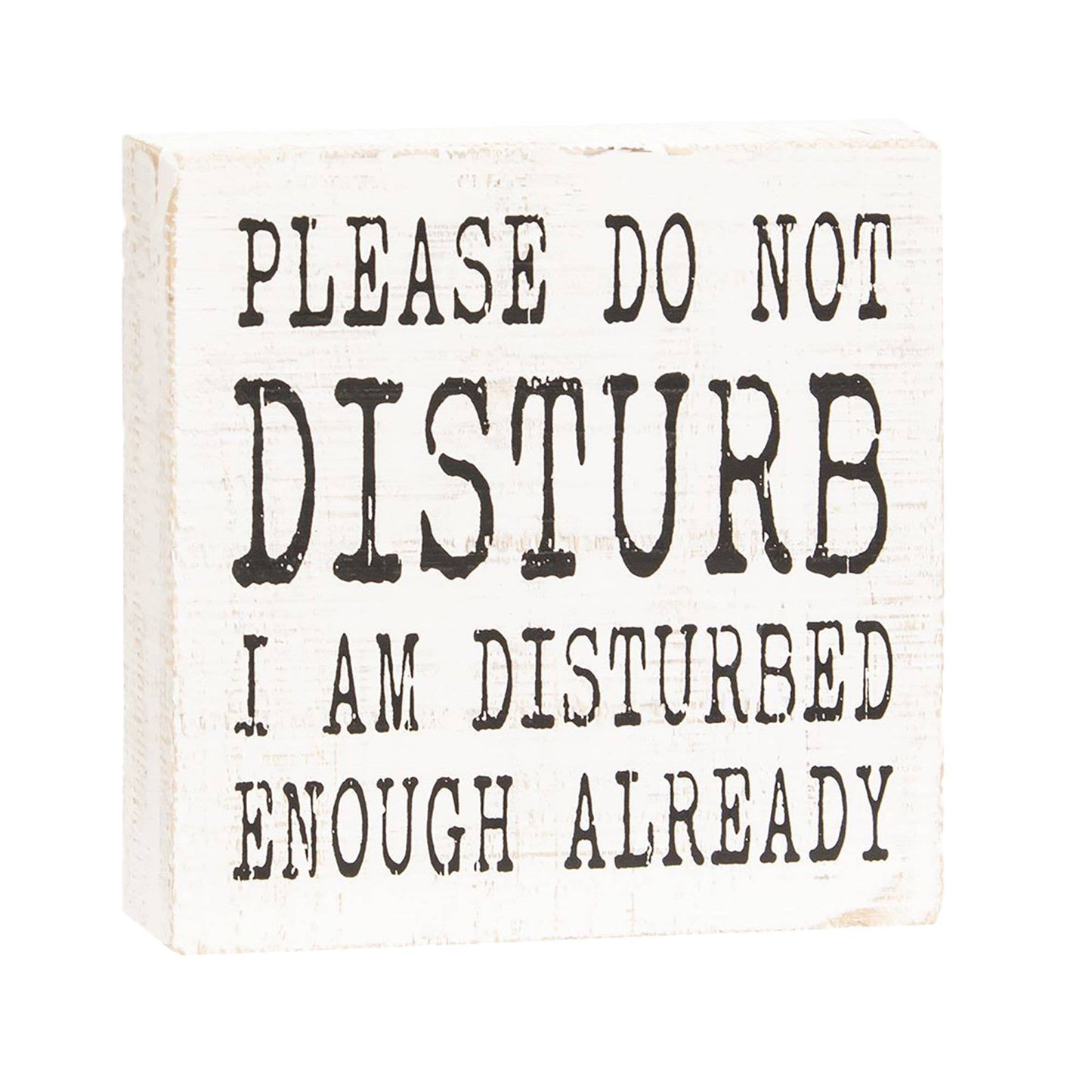 Please Do Not Disturb Wood Box Sign