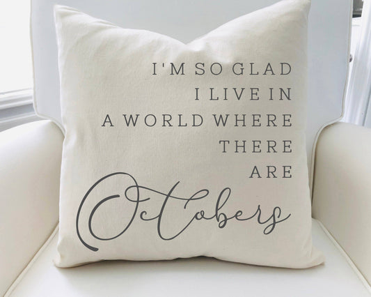Octobers Pillow