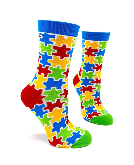 AUTISM AWARENESS PUZZLE SOCKS