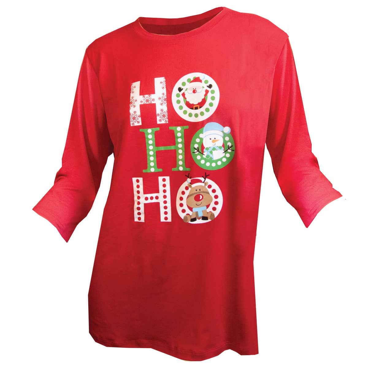 HO HO HO LADIES HOLIDAY TOP