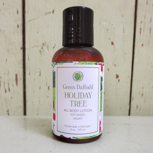 Holiday Tree Mini Soy Lotion Bottle - Stocking Stuffers