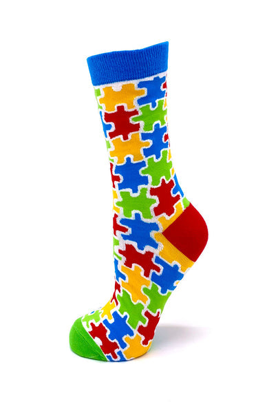 AUTISM AWARENESS PUZZLE SOCKS