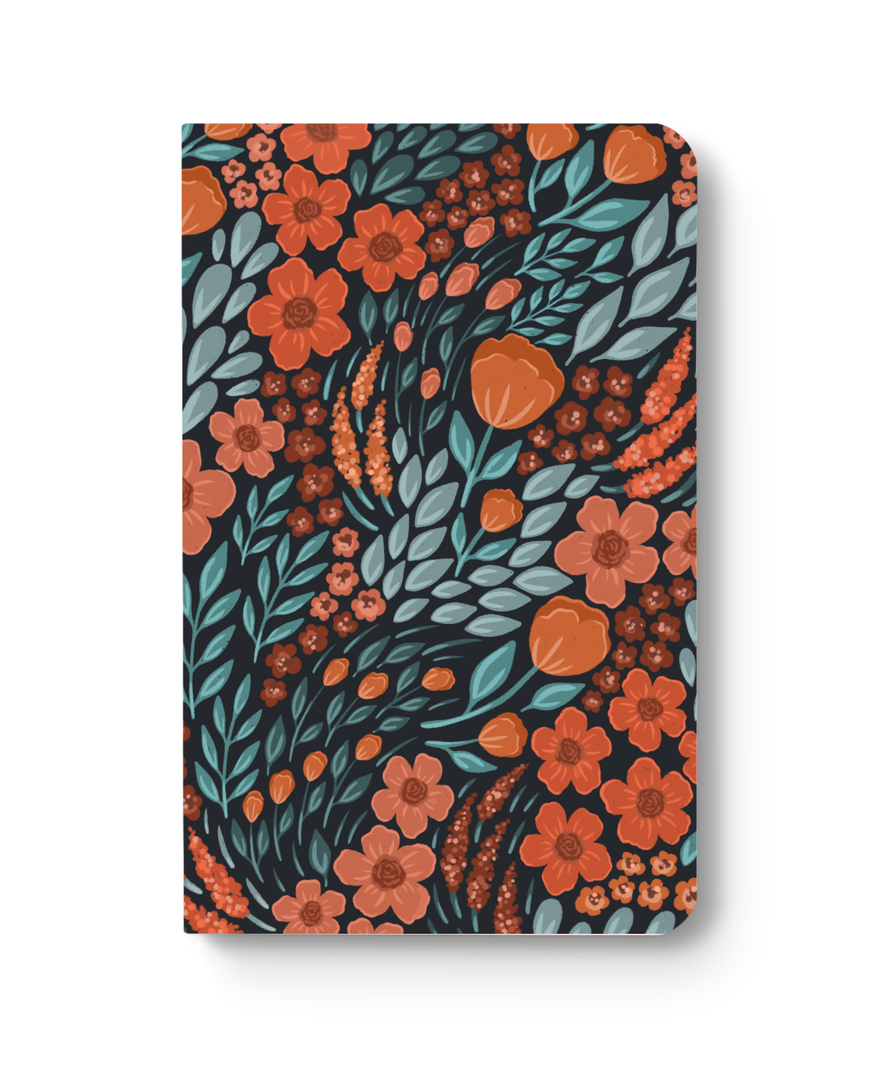 ORANGE AND GREEN DOTTED NOTEBOOK