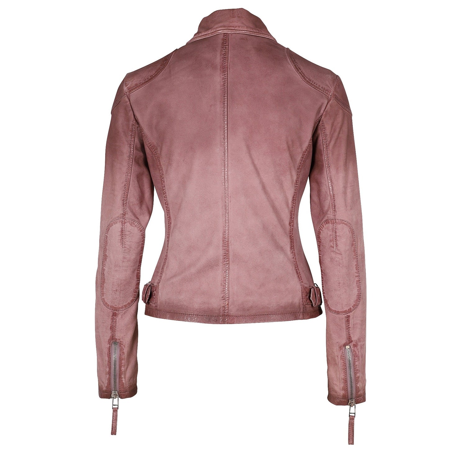 KARYN RF LEATHER JACKET CASSIS