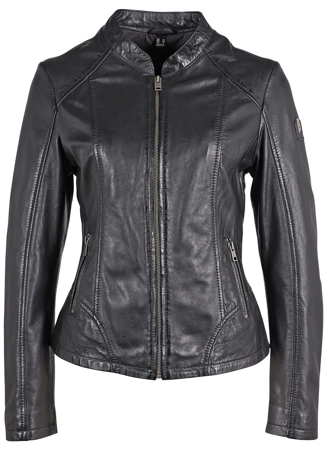 LYLA LEATHER JACKET BLACK