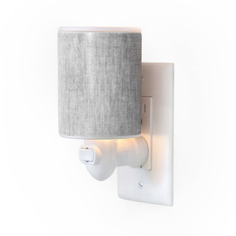Outlet Plug-In Warmer in Gray Linen